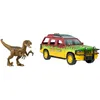 Image de Mattel Jurassic World - Ford Explorer Dégât Sensoriel - Figurine Dinosaure - 4 Ans Et +