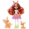 Image de Mattel Enchantimals - Coffret Famille De Renard Fennec - Mini Poupée - 4 Ans Et +