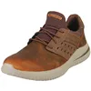 Image de Skechers Delson 3.0 Ezra - Baskets Chaussures Pour Hommes En Cuir Marron FoncÃ© - 45