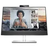 Image de HP E24m G4 Conferencing Monitor - E-Series - écran LED - 24" (23.8" visualisable) - 1920 x 1080 Full HD (1080p) @ 75 Hz - IPS - 300 cd/m² - 1000:1 - 5 ms - HDMI DisplayPort USB-C - haut-parleurs - argent (support) tête noire