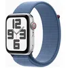 Image de Apple Apple Watch SE (GPS + Cellular) - 2e génération - 44 mm - aluminium argenté - Montre connectée avec bracelet sport - textile - bleu hiver - taille du poignet : 145-220 mm - 32 Go - Wi-Fi, LTE...