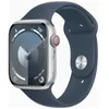 Image de Apple Watch Series 9 GPS + Cellular - BoÃ®tier Aluminium 45 mm Argent Bleu Orage - Bracelet M/L