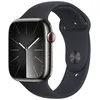Image de Apple Watch Series 9 GPS + Cellular - BoÃ®tier Acier Inoxydable 45 mm Graphite Minuit - Bracelet S/M