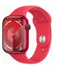 Image de Apple Watch Series 9 (GPS) - (PRODUCT) RED - 45 mm - aluminium rouge - montre intelligente avec bande sport - fluoroélastomère - rouge - taille du bracelet : S/M - 64 Go - Wi-Fi, Bluetooth, UWB - 38.7 g