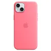 Image de Apple Coque en silicone avec MagSafe pour iPhone 15 Plus Rose