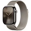 Image de Apple Watch Series 10 GPS + Cellular 42 mm Boîtier en Titane Naturel avec Bracelet Milanais Naturel