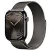 Image de Apple Watch Series 10 (GPS + Cellular) - 46 mm - ardoise titane - Montre connectÃ©e avec bracelet milanaise - maille en acier inox - ardoise - taille du bracelet : M/L - 64 Go - LTE, Wi-Fi 4, UWB, Bluetooth - 4G - 41.7 g