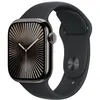 Image de Apple Watch Series 10 (GPS + Cellular) - 42 mm - ardoise titane - montre intelligente avec bande sport - fluoroélastomère - noir - taille du bracelet : M/L - 64 Go - LTE, Wi-Fi 4, UWB, Bluetooth - 4G - 34.4 g