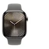 Image de Apple Watch Series 10 (GPS + Cellular) - 46 mm - titanium naturel - montre intelligente avec bande sport - fluoroélastomère - gris acier - taille du bracelet : M/L - 64 Go - LTE, Wi-Fi 4, UWB, Bluetooth - 4G - 41.7 g