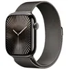 Image de Apple Watch Series 10 (GPS + Cellular) - 46 mm - ardoise titane - montre intelligente avec boucle milanaise - maille en acier inox - ardoise - taille du bracelet : M/L - 64 Go - LTE, Wi-Fi 4, UWB, Bluetooth - 4G - 41.7 g
