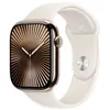 Image de Apple Watch Series 10 (GPS + Cellular) - 46 mm - titane doré - montre intelligente avec bande sport - fluoroélastomère - droit - taille du bracelet : S/M - 64 Go - LTE, Wi-Fi 4, UWB, Bluetooth - 4G - 41.7 g