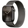 Image de Apple Watch Series 10 (GPS + Cellular) - 42 mm - ardoise titane - Montre connectÃ©e avec bracelet milanaise - maille en acier inox - ardoise - taille du poignet : 130-180 mm - 64 Go - LTE, Wi-Fi 4, UWB, Bluetooth - 4G - 34.4 g