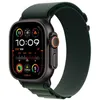 Image de Apple Watch Ultra 2 GPS + Cellular 49 mm Boîtier en Titane Noir avec Boucle Alpine Vert Foncé M