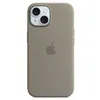 Image de Apple Coque en silicone avec MagSafe pour iPhone 15 Argile