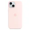 Image de Apple Coque en silicone avec MagSafe pour iPhone 15 Rose pâle