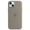 Image de Apple Coque en silicone avec MagSafe pour iPhone 15 Plus Argile