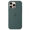Image de Coque en silicone avec MagSafe pour iPhone 16 Pro Max Vert lacustre