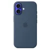 Image de Coque en silicone avec MagSafe pour iPhone 16 Denim