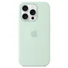 Image de Coque en silicone compatible MagSafe Aquamarine pour iPhone 16 Pro