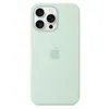 Image de Coque en silicone compatible MagSafe Aquamarine pour iPhone 16 Pro Max