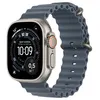 Image de Apple Watch Ultra 3 GPS + Cellular 49 mm Boitier en Titane Naturel avec AnchGold Blue Ocean Band