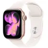 Image de Apple Apple Watch Series 11 GPS + Cellular 42mm Boitier en Aluminium Or Rose avec Bracelet Sport Rose Tendre S/M