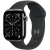 Image de Apple Apple Watch Series 11 (GPS + Cellular) - 42 mm - ardoise titane - Montre connectée avec bracelet sport - fluoroélastomère - noir - taille du bracelet : S/M - 64 Go - LTE, Wi-Fi 4, UWB, Bluetooth...