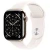 Image de Apple Watch Series 11 GPS + Cellular 46 mm Boitier en Titane Gold avec Bracelet Sport Rose Tendre - M/L