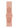 Image de Apple Nike - Bracelet pour montre intelligente - 46mm - M/L (s'adapte aux poignets de 160 - 210 mm) - rose alpenglow - pour Watch Hermès Series 9, SE 3, Series 10, Series 11, Series 8, Series 9, Ultra 2, Ultra 3
