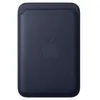 Image de Apple Porte-cartes en tissage fin Marine avec MagSafe pour iPhone