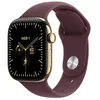 Image de Apple Watch Series 12 GPS + Cellular 42 mm Boîtier en titane Radiant Gold avec Sport Band Burgundy - M/L