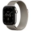 Image de Apple Watch Series 12 GPS + Cellular 46 mm Boîtier en titane Natural avec Milanese Loop Natural - M/L