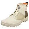 Image de Bottines Palladium Pampa Hi Re Generate Femme - Textile Gris Vert FoncÃ© Blanc - 38