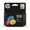 Image de Cartouche D'Encre Hp 308 Authentique Tricolore (7Fp20Ue) Pour Hp Envy 6110, 6120, 6130, 6520, 6530