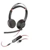 Image de HP Poly Blackwire 5220 - Blackwire 5200 series - micro-casque - sur-oreille - filaire - USB-A, jack 3,5mm - noir - Certifié pour Microsoft Teams, Certifié pour Skype for Business, certifié Cisco Jabber, Certifié Avaya