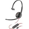 Image de HP Poly Blackwire 3210 - Blackwire 3200 Series - micro-casque - sur-oreille - filaire - USB-C - noir - certifié UC, Certifié pour Skype for Business, certifié Cisco Jabber, Certifié Avaya