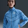 Image de Veste TissÃ©e Anti-Uv Nike Football Pays-Bas Windrunner Pour Femme - Bleu
