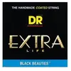 Image de Dr Jeu De Cordes Guitare Basse Dr Extra Life Black Beauties Medium Bkb45