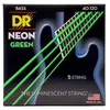 Image de Dr Ngb5-40 - Hi-Def Neon - Green, Jeu Guitare Basse, 5 Cordes Light 40-120