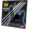 Image de Dr Dr Nwb5-45 - Hi-Def Neon - White, Jeu Guitare Basse, 5 Cordes Medium 45-125
