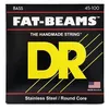 Image de Dr Fb-45-100 - Fat-Beam - Stainless Steel, Jeu Guitare Basse, Light Ã Medium 45-100