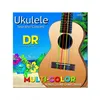 Image de DR UMCSC - Nylon multi-color, jeu de cordes ukulélé soprano/concert