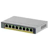 Image de NETGEAR Easy Smart GS108EP - Commutateur - C3 - intelligent - 8 x 10/100/1000 (PoE+) - de bureau, fixation murale - PoE+ (62 W)