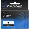 Image de PrintAbout huismerk Inktcartridge GI-55BK Zwart Geschikt voor Canon