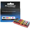 Image de PrintAbout huismerk Inktcartridge PFI-300PBK/MBK/C/R/M/Y/GY/CO/PM/PC Kleurenbundels Multipack Geschikt voor Canon