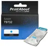Image de PrintAbout huismerk Inktcartridge T9732 Cyaan Hoge capaciteit Geschikt voor Epson