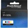 Image de PrintAbout huismerk Inktcartridge 31+32XL (1VU24/26/27/28AE) 4-kleuren Multipack Geschikt voor HP