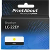 Image de PrintAbout huismerk Inktcartridge LC-22EY Geel Geschikt voor Brother