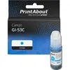 Image de PrintAbout huismerk Inktcartridge GI-53C Cyaan Geschikt voor Canon