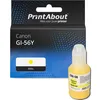 Image de PrintAbout huismerk Inktcartridge GI-56Y Geel Geschikt voor Canon